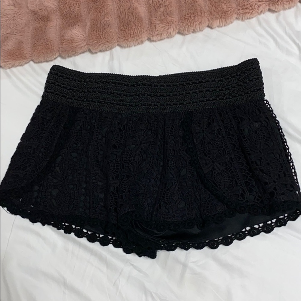 Black Rue 21 Crochet Shorts Size Small